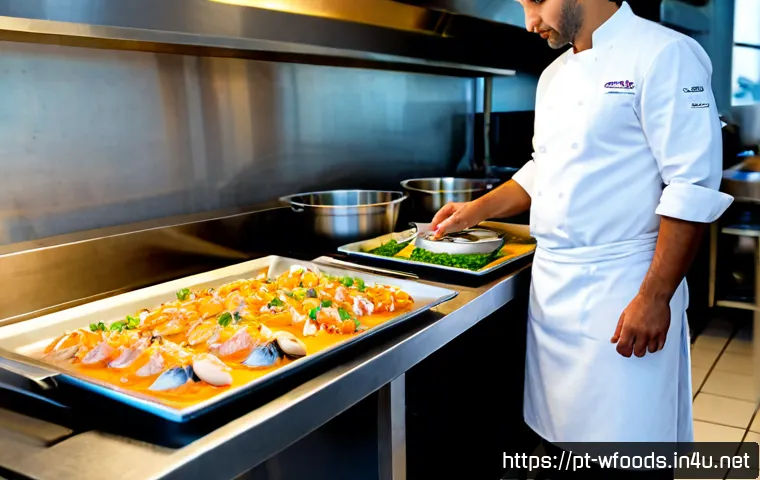 Home 17 양식조리사 직업 안정성과 전망 - Photorealistic professional chef in a modern Portuguese restaurant kitchen, wearing clean white chef...